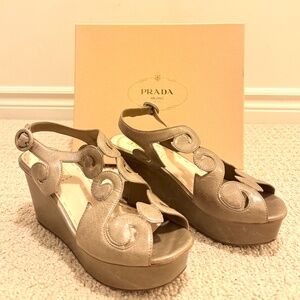 PRADA wedge sandal